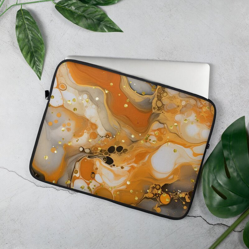 Golden Orange Laptop Sleeve