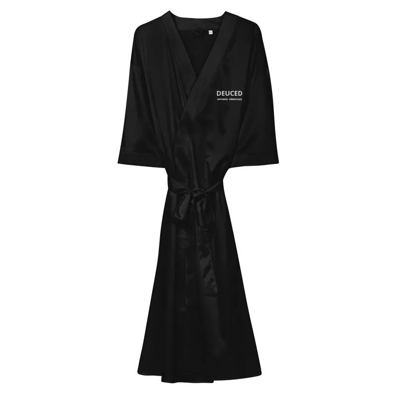 DEUCED SATIN ROBE