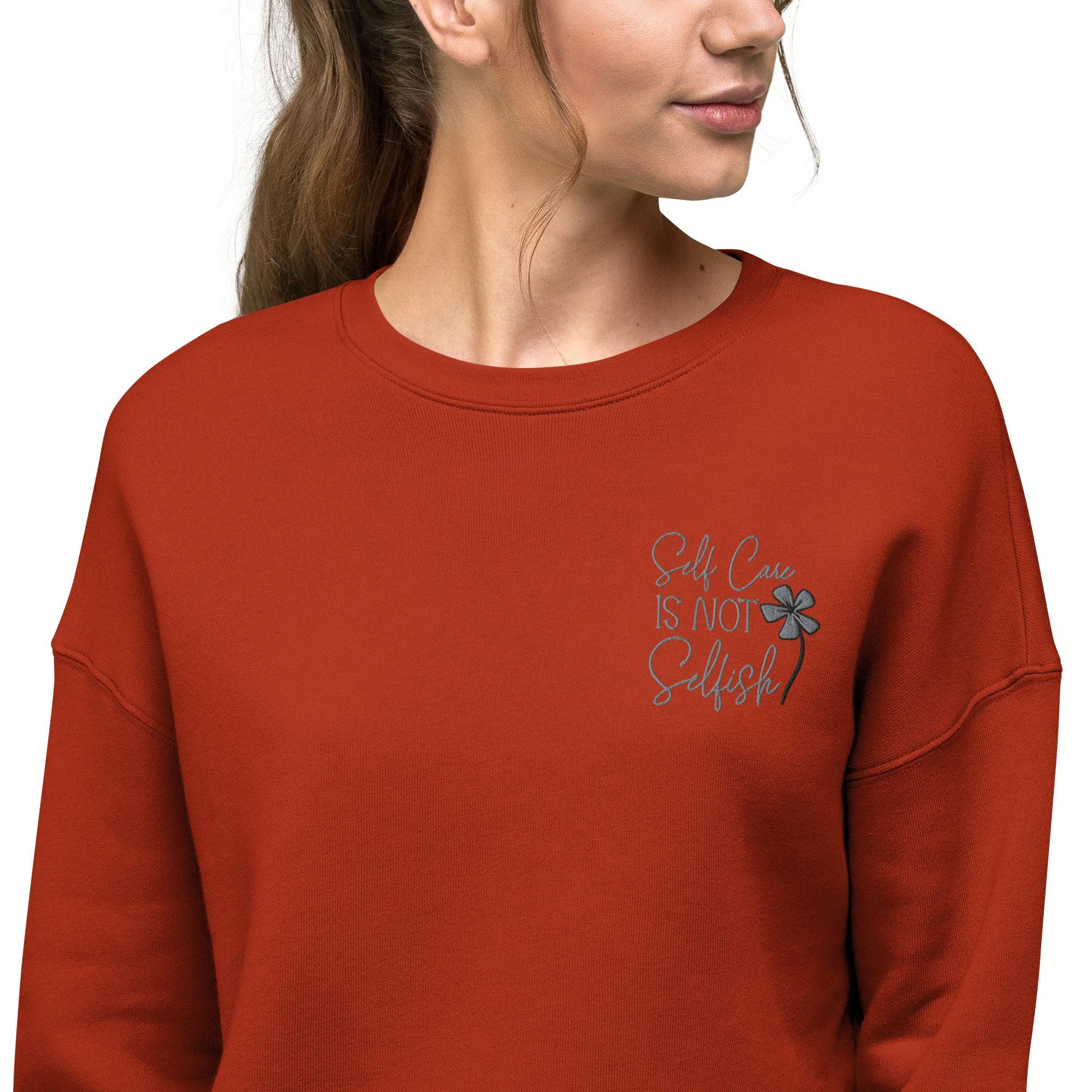 Crop Sweatshirt Self Care - Image 10
