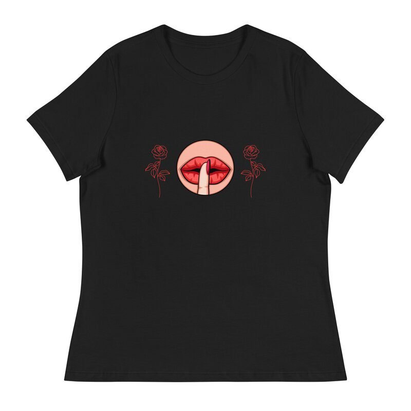 Woman's Lips n Roses Shirt