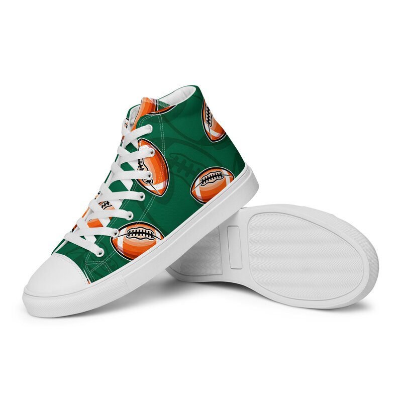 Men’s Green High Top Foot ball Shoes