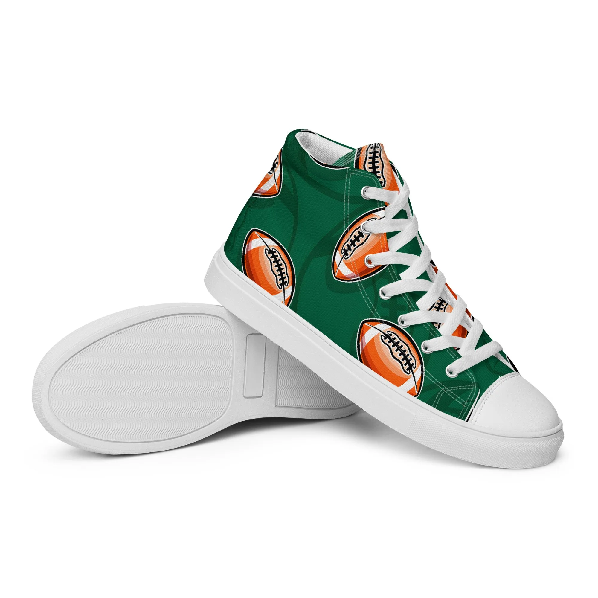 Men’s Green High Top Foot ball Shoes - Image 2